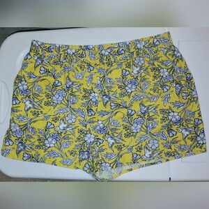 Blue and yellow shorts